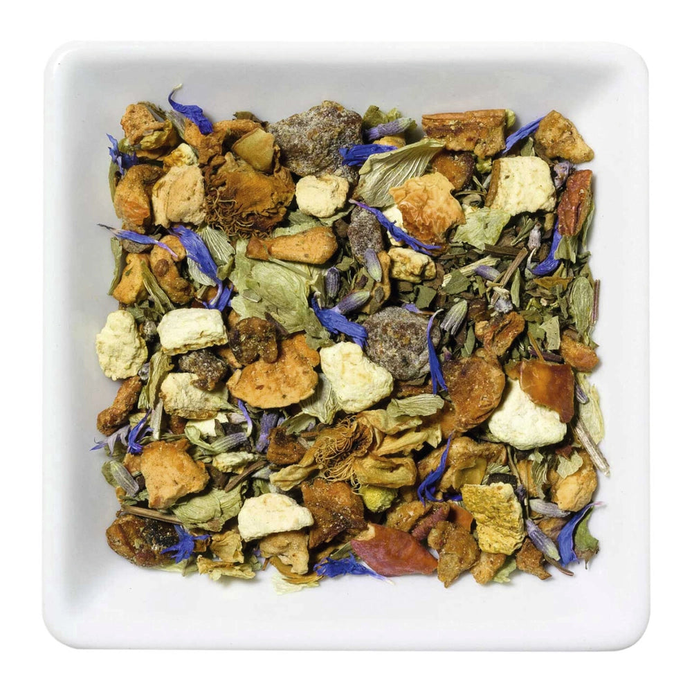 Silence – Aromatisierte Kräuter-Früchteteemischung mit süßem Pfirsich