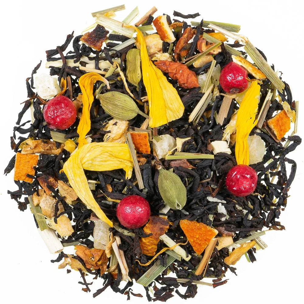 Frühlingsduft – Aromatisierter Schwarztee mit Ananas & Kräutern