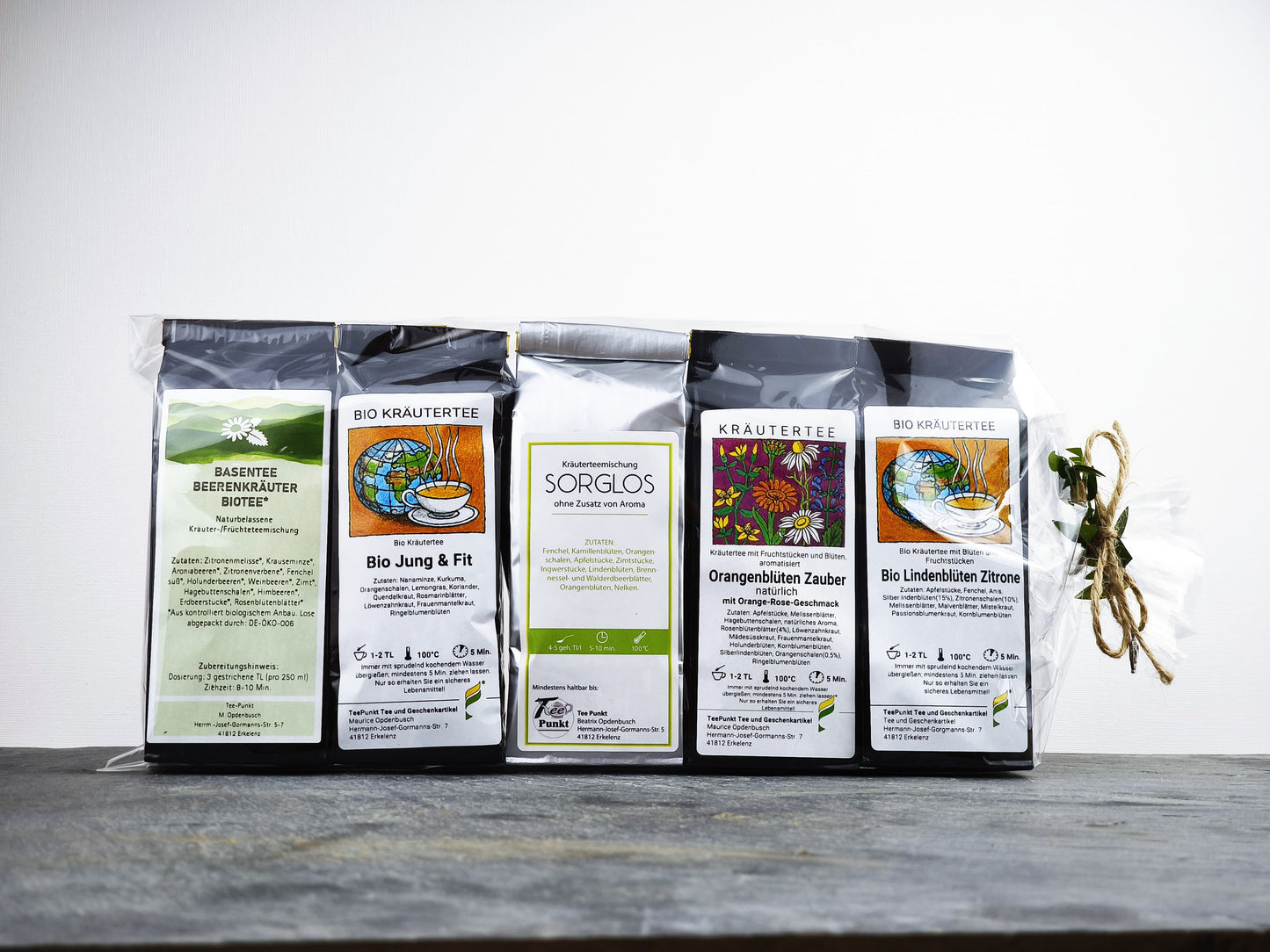 Wohlfühl-Kräutertee-Set – 5x50 g aromatische Teemischungen