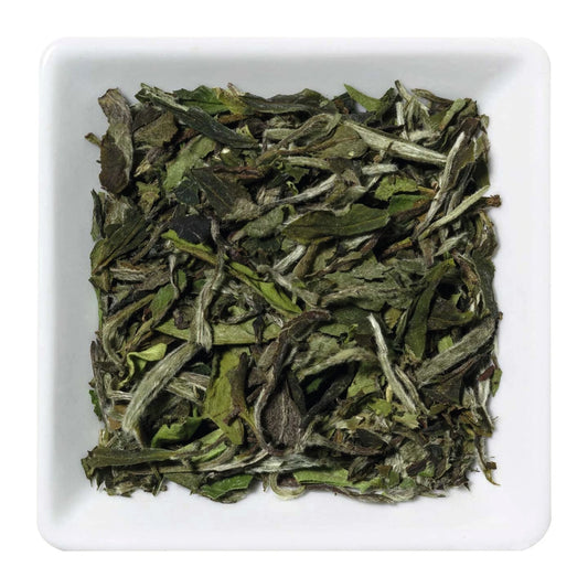 China Pai Mu Tan Std 6900 – Weißer Tee aus Fujian, zart-blumig & mild