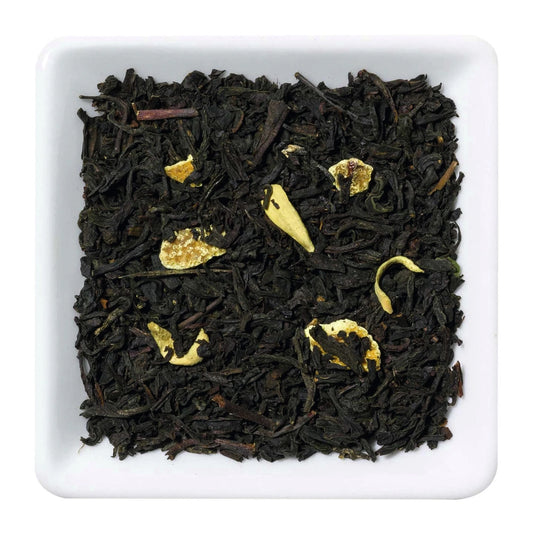 Orange mit Schalen & Blüten – Aromatisierter Schwarzer Tee