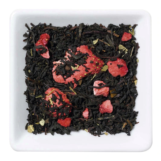 Erdbeer-Sahne – Aromatisierter Schwarztee mit Erdbeere & Sahne