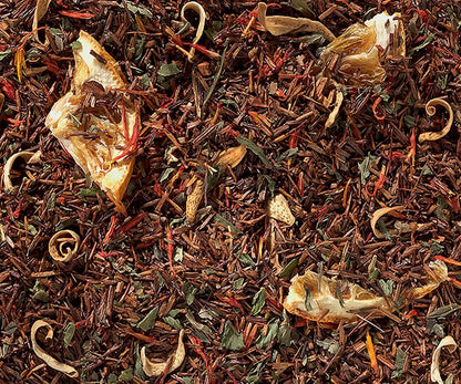 Orange-Grapefruit-Minze – Aromatisierte Rooibos-Teemischung mit Orangen, Zitrus & Krauseminze