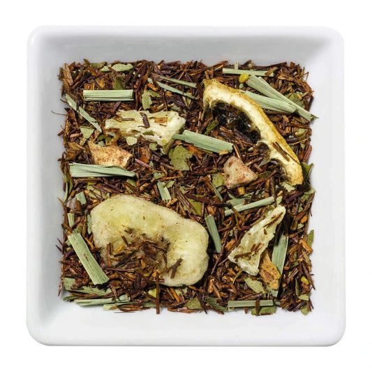 Zauber der Savanne – Aromatisierter Rooibos-Tee mit Mango, Ananas & Zitrone
