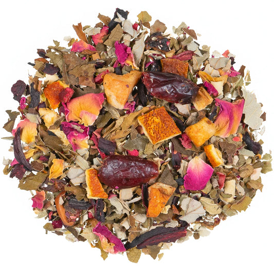 Immunstark – Kräutertee mit Zink, Vitamin C & Cranberry-Granatapfel-Geschmack