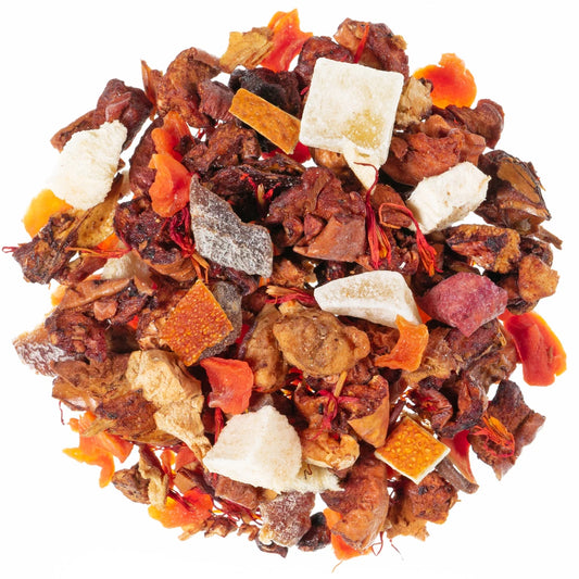 Pfirsich Marille – Aromatisierter Früchtetee mit natürlichem Pfirsich-Marille-Geschmack