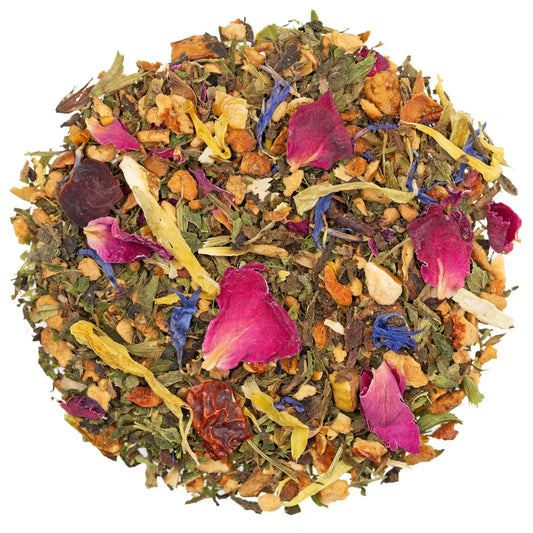 Orangenblüten Zauber – Aromatisierter Kräutertee mit Blüten & Orangenschale