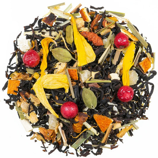 Frühlingsduft – Aromatisierter Schwarztee mit Ananas & Kräutern
