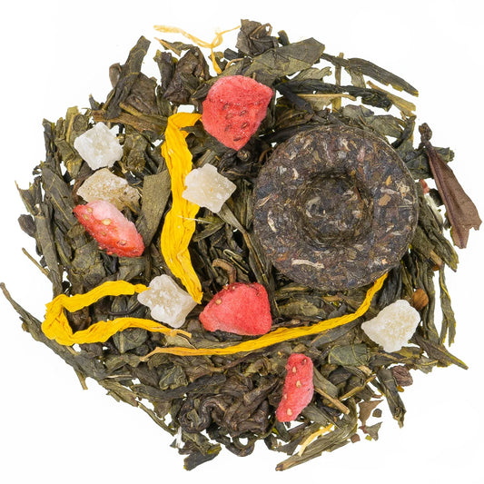 Die Acht Schätze des Shaolin® – Edle Grünteemischung mit Früchten & Blüten