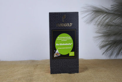 Floragold Bio Glücksdrache® – Grüntee mit Himbeere & Jasmin