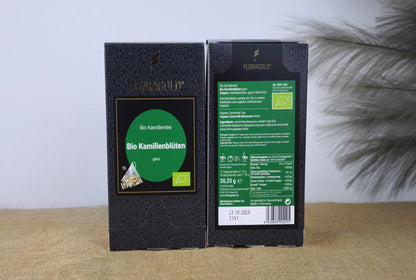 Floragold Kamille ganz 15 Pyramidenbeutel – Bio