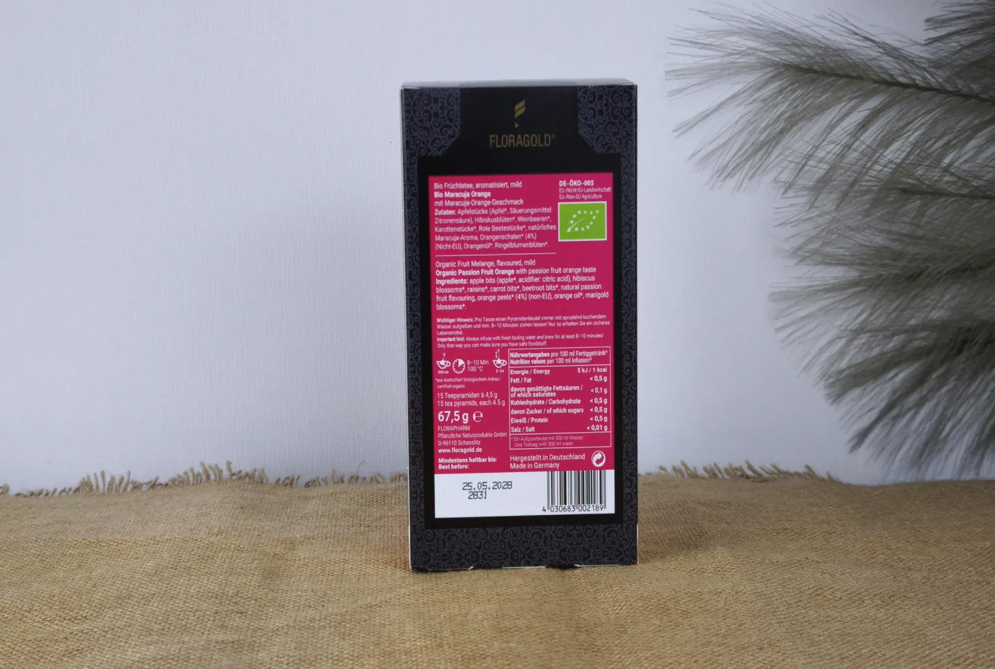 Floragold Bio Maracuja Orange – Harmonischer Früchtetee, mild & fruchtig