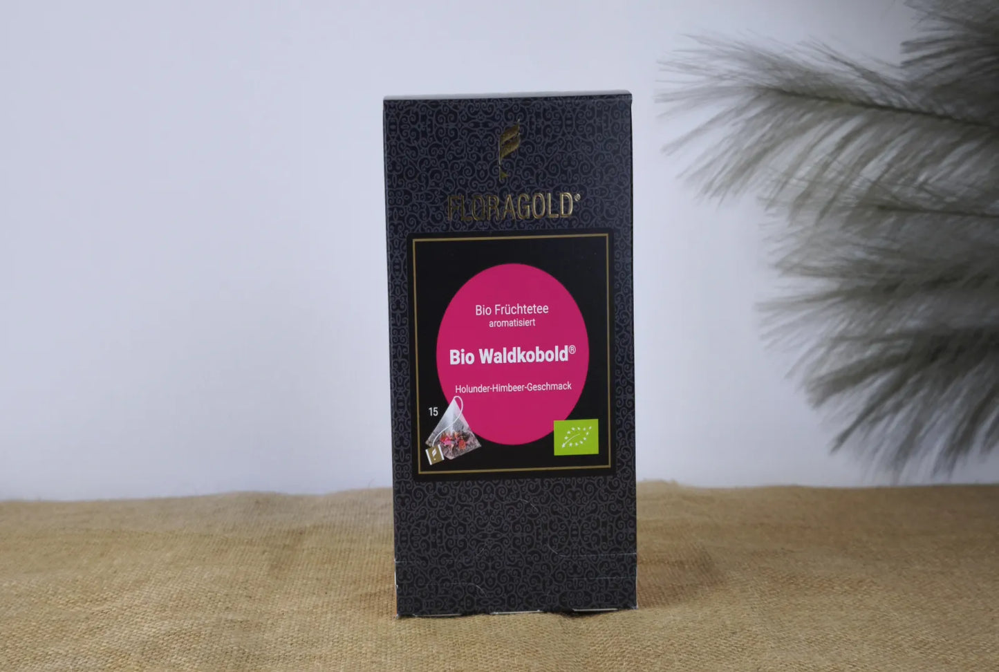 Floragold Bio Waldkobold natürlich Früchtetee 15 Pyramiden Teebeutel