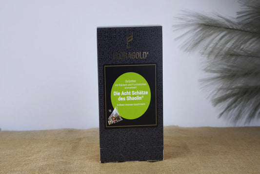 Floragold Die Acht Schätze des Shaolin® – Grüntee mit Erdbeere & Ananas