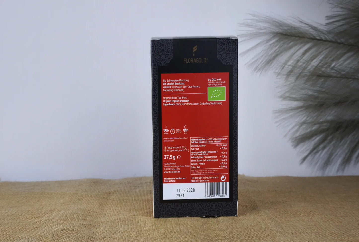 Floragold Bio English Breakfast – Kräftiger Schwarztee