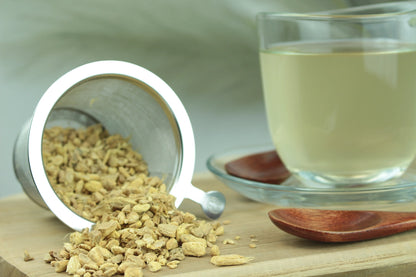 Ingwerstücke geschnitten – Reiner Kräutertee mit süß-scharfem Aroma