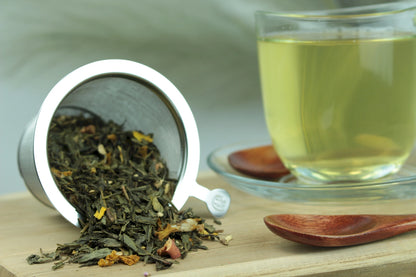 Omas Ingwer – Aromatisierter Grüntee mit Apfel, Quitte & Ingwer