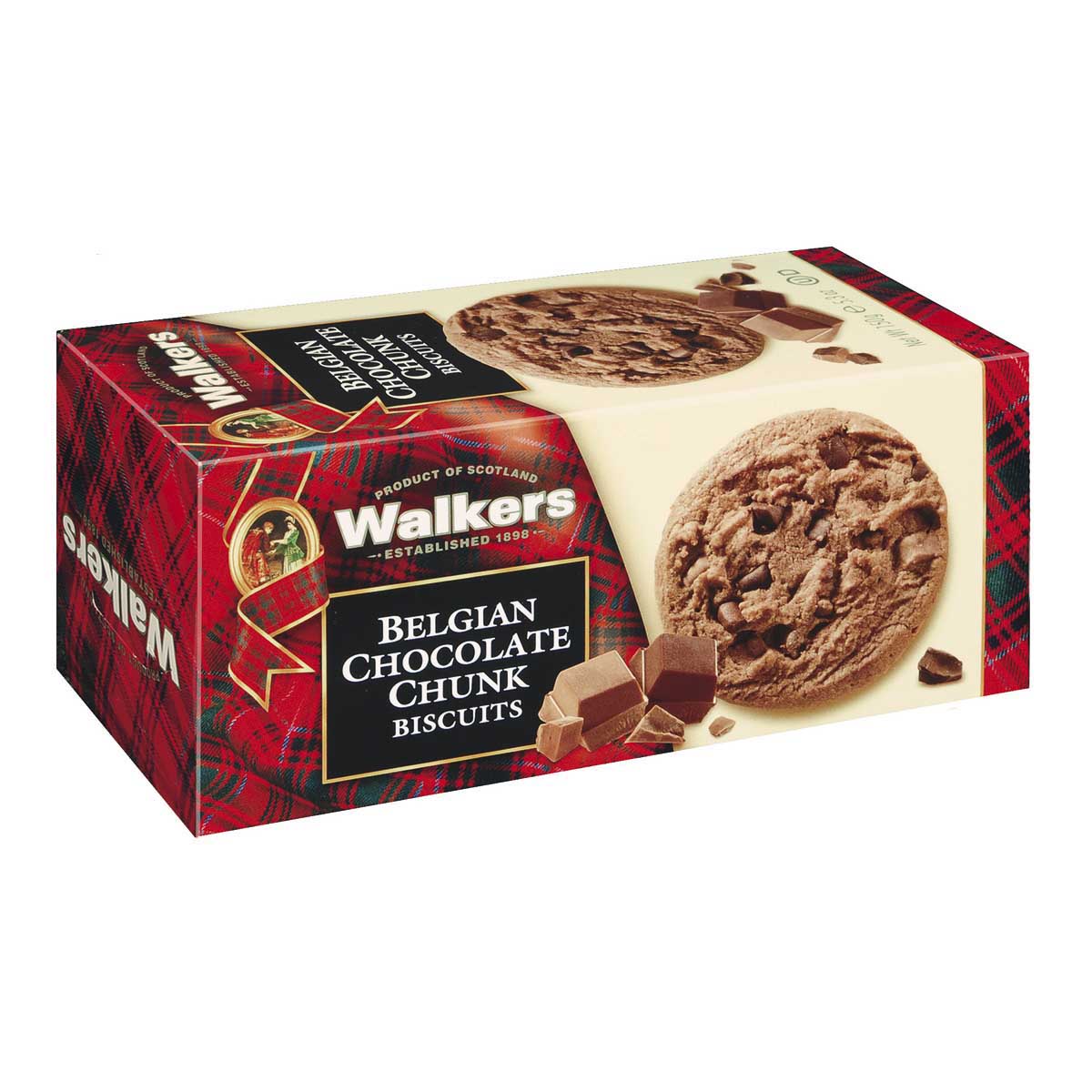 Walkers Cookies mit Belgischer Milchschokolade – 150g