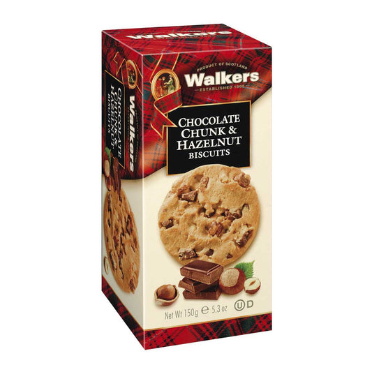 Walkers Chocolate Chunk & Hazelnut Biscuits – 150g