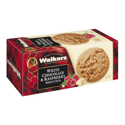 Walkers White Chocolate & Raspberry Biscuits – 150g