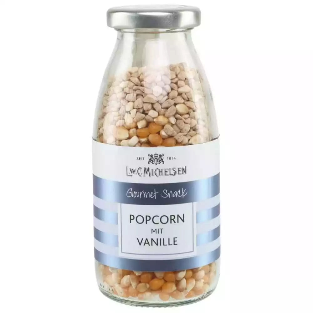 Glasflasche "Gourmet Snack Popcorn mit Vanille" von L.W.C. Michelsen